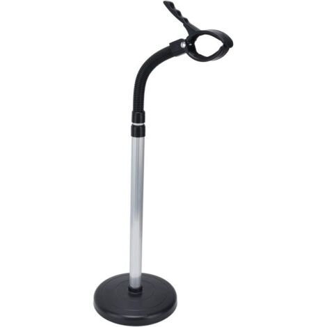 Bardusch-Porte-sèche-cheveux de table pivotant à 360°, mains libres, 18 x 68,5 à 97 cm.