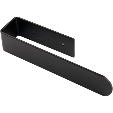 Bardusch Porte Serviette Salle De Bain Noir, Adhesif Accroche Support Porte Torchon Mural sans Percage, Porte Serviette de Salle de Bain Mural en Acier Inoxydable pour Cuisine et Toilette