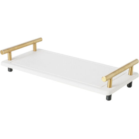 Bardusch-Porte-serviettes pour salle de bain, plateau porte-serviettes invités, porte-serviettes blancs avec poignée en T, plateau porte-serviettes jetables pour chambre d'amis, table, cuisine../