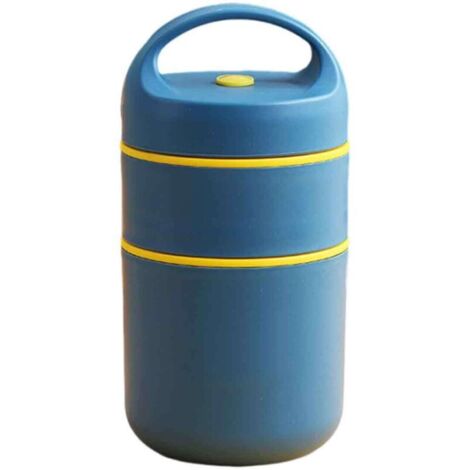 Bardusch-Pot de muesli à emporter de 680 ml, pot de yaourt, gobelet isotherme double paroi étanche pour muesli à emporter, récipient alimentaire isotherme avec cuillère et sac bento pour le travail, l