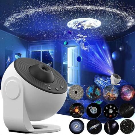 Bardusch-Projecteur De Ciel Étoilé Pour Enfants, D\'Étoiles, Galaxie, Veilleuse Avec 12 Planètes Disques, Lampe Chambre D\'Enfant, Fête