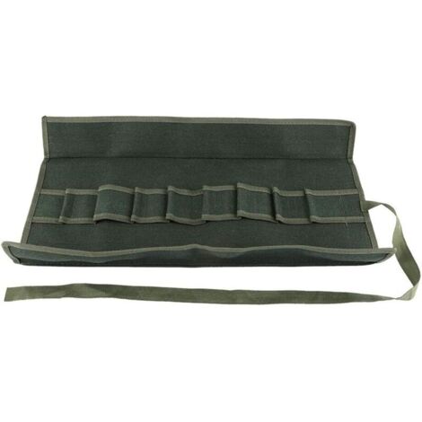 Bardusch Sac à outils enroulable, sac à outils, organisateur de rangement, pliable, portable, sac à outils multifonctionnel pour le jardin