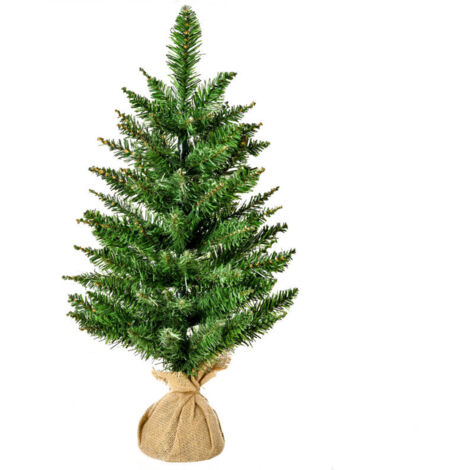 Bardusch - Sapins de Noël miniatures avec neige artificielle, 60 cm de haut, avec support en ciment, multicolores