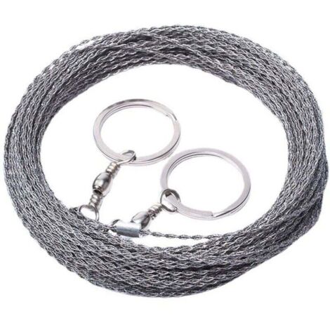 Bardusch-Scie à fil extérieure de 10 mètres de long, câble de survie pour scie à fil, corde de coupe de fil de tronçonneuse en acier inoxydable épaissi