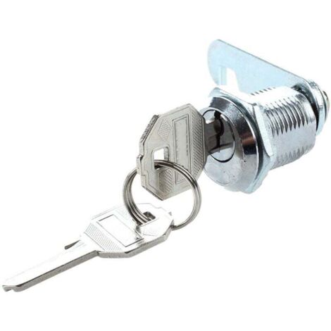 Bardusch-Serrure Batteuse a Came Barillet Pour Boite aux Lettres Tiroir 20mm + 2 Cles