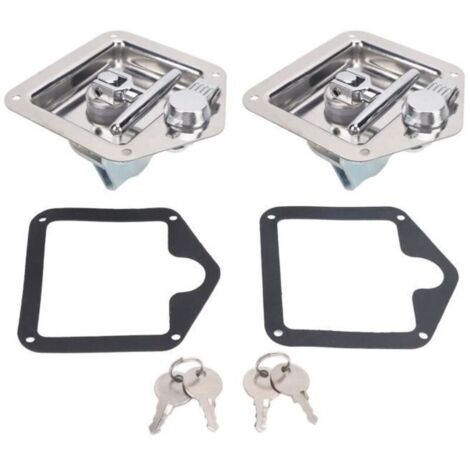 Bardusch - Serrure Boite à Outils T Poignée en Acier Inoxydable Pliable pour Remorque RV