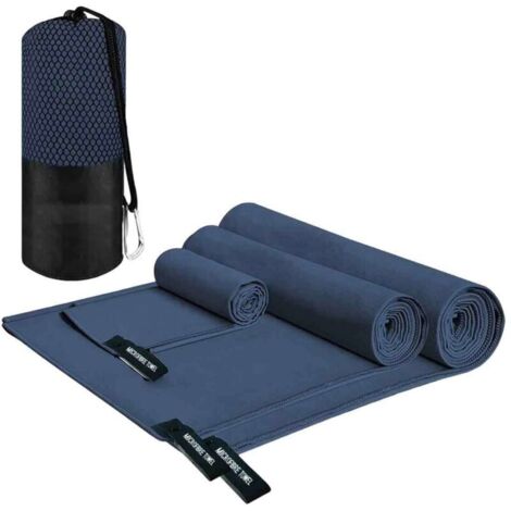 Bardusch - Serviette en microfibre avec sac de transport - Serviette de sport polyvalente et à séchage rapide