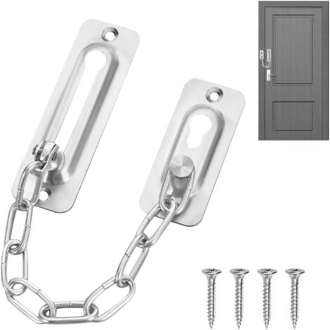 Bardusch (Silver)Door Chain, Security Lock, Door Lock, Door Lock Chain, Front Door Curtain Chain, Security Chain for Door, Security Lock