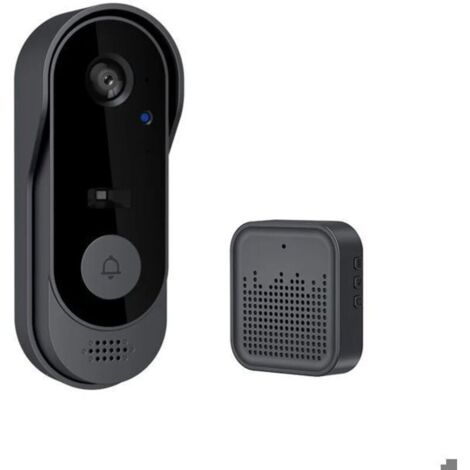 Bardusch - Sonnette WIFI-Sonnette vidéo sans fil avec caméra, intelligente HD Téléphone extérieur sonnerie de sécurité vidéo interphone IR