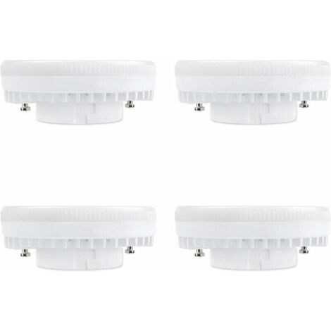 Bardusch-Spot LED GX53 9W Blanc Chaud 3000K, 900LM, AC 230V, Equivalent CFL GX53 15 18W, 120° Ampoule Réflecteur LED GX53 pour Meuble Cuisine/Armoire, non dimmable, lot de 4 [Classe énergétique A+]