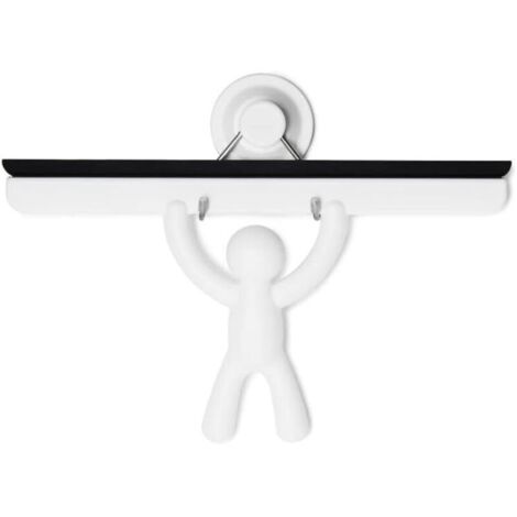 Bardusch-Squeegee. Raclette de douche Buddy, coloris blanc, dimension 26.7x15.9x5.1cm