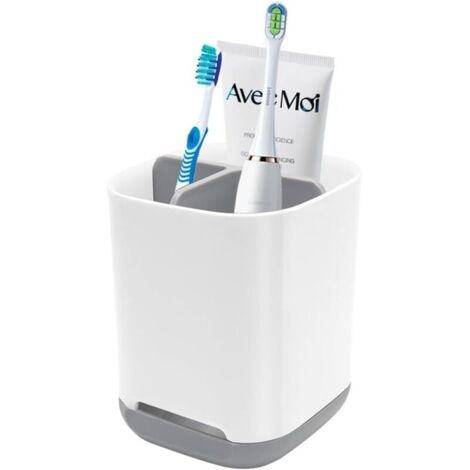Bardusch-Support amovible 11,7×9,6×9 cm, 3 emplacements + stand dentifrice, pot salle de bain pour brosse et pâte