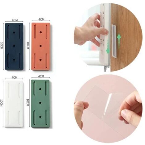 Bardusch - Support de Douille Adhésif - - 4PCS - Installation sans perçage - Réutilisable - Couleurs variées