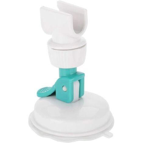 Bardusch Support de Pommeau de Douche sans Perçage, Support de Pommeau de Douche Support Mural Réglable Ventouse Pommeau de Douche Amovible, Support de Pommeau de Douche à Ventouse Solide pour Accesso