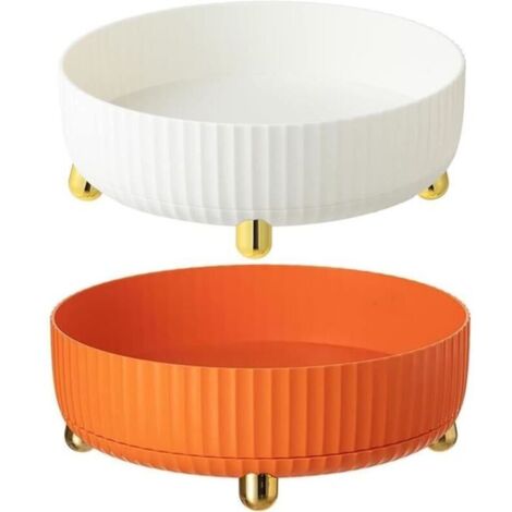 Bardusch-Support de Stockage Rotatif - Lazy Susan - 2 Pièces - Plastique - Antidérapant - Économise de l\'Espace