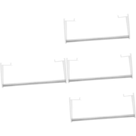 Bardusch-Support mural minimaliste pour serviettes, lot de 4 pièces, installation facile, usage cuisine/atelier