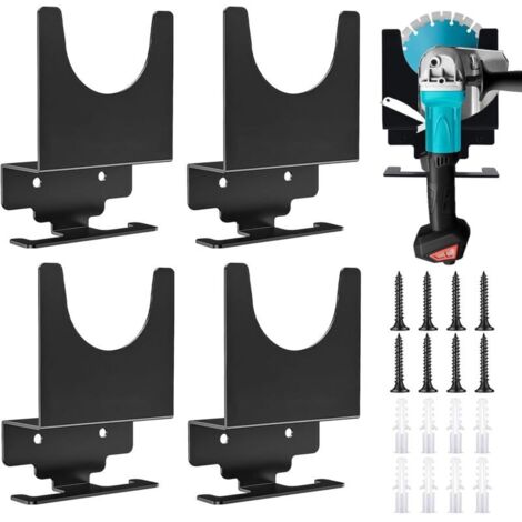 Bardusch-Support mural pour meuleuse d'angle , lot de 4 : support mural pour meuleuse d'angle, organiseur pour meuleuses, accessoires pour meuleuses d'angle pour fraiseuses, garage et lieu de travail