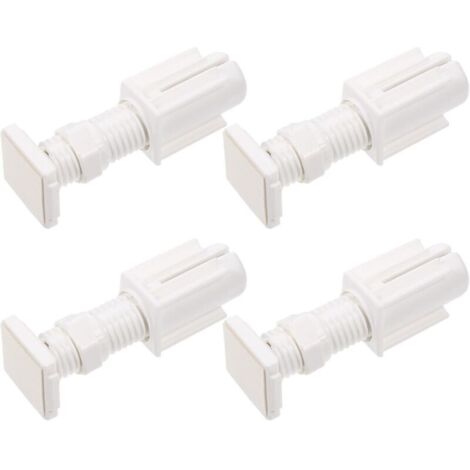 Bardusch Supports pour Stores Vénitiens 25 Mm sans Perçage 4 Pièces Accessoires de Fixation Latéraux pour Stores Intérieurs Pièces de Rechange Installation Simple et Solide