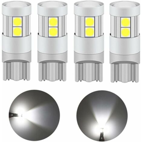 Bardusch-T10 Ampoule LED 5W, 12V 24V Blanc 6000K, Avec Projecteur Objectif (4 pcs)