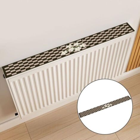 Bardusch Tapis de radiateur esthétique qui bloque efficacement la poussière tout en offrant une dissimulation élégante des éléments chauffants disgracieux (120 cm)