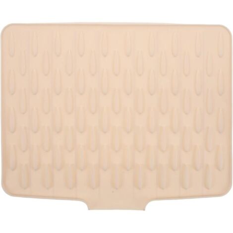 Bardusch Tapis Égouttage Silicone avec Bordure Évacuation Résistant Chaleur Anti-fuites et Antidérapant pour Plan de Travail ou Évier de Cuisine