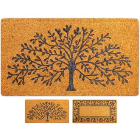Bardusch-Tapis entrée coco 45×70 cm "Tree of Life", int/ext, antidérapant/absorbant.