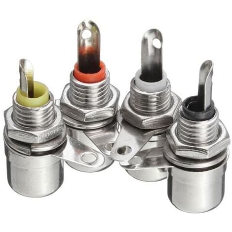 Bardusch - TEMPSA 4PCS RCA Phono Châssis Panneau Prise Connecteurs