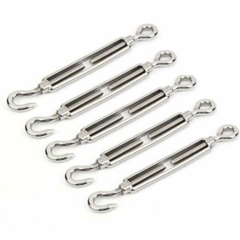 Bardusch - Tendeurs acier inox 304 M5 crochet et il rglables lot de 5 pices Label
