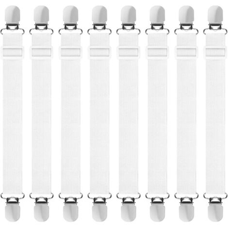 Bardusch - Tendeurs drap housse lot de 8 élastiques ajustables maintien optimal matelas planche canapé