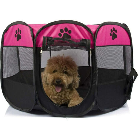 Bardusch - Tente maternité pliable pour chiens/chats, lavable, enclos octogonal intérieur/extérieur, pour chiots ou chatons