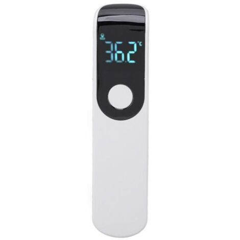 Bardusch - Thermomètre frontal numérique portable sans contact avec pistolet de température infrarouge pour hôtels et maisons, blanc