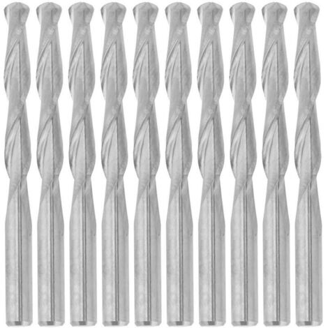 Bardusch - Tungsten Lot de 10 fraises à spirale CNC pour bois acrylique PVC 3,175 mm