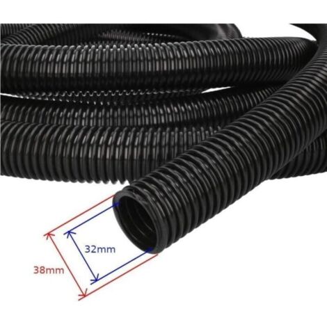 Bardusch - Tuyau Annelé Souple Multi-usages - 10 mètres - Diamètre intérieur 32 mm - PVC non-toxique