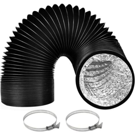 Bardusch - Tuyau dvacuation en aluminium diamtre 150 mm longueur 3 m avec 2 colliers de serrage pour climatisation cou ACCESSOIRE SERRE JARDIN