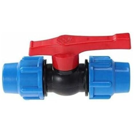 Bardusch-Vanne à boisseau sphérique en plastique PEHD pour tuyau de compression 32 mm