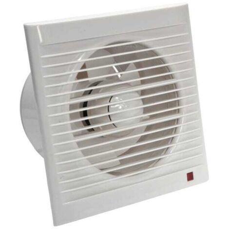 Bardusch - Ventilateur d'extraction 160 mm 15W 140m³/h   Clapet anti-retour pour salle de bain, cuisine, bureau, WC   Silencieux 26 dBA