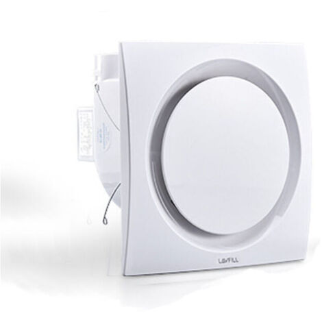 Bardusch-Ventilateur d'extraction, ventilateur de plafond, ventilateur de plafond pour salle de bain, cuisine, grenier, fenêtre, garage, 10", 30W, 228mm d'ouverture