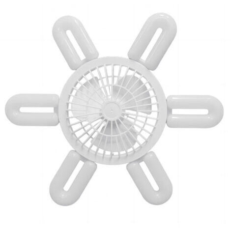 Bardusch-Ventilateurs Plafond avec Lumière,Ampoule ventilateur plafond E27,Lampe de Ventilateur E27,Ventilateur de plafond avec lumière et télécommande,Ventilateur Plafond Silencieux avec 60W LED Lamp