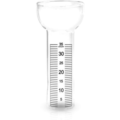 Bardusch - Verre De Remplacement pour Pluviomètre Motif Grenouille, Souris, Corbeau, etc. avec Échelle jusqu'à 35mm/m²