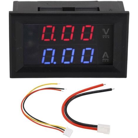 Bardusch-Voltmètre numérique, ampèremètre, testeur de tension, détecteur d'ampli, moniteur d'intensité LED, jauge DC0-100V 10A