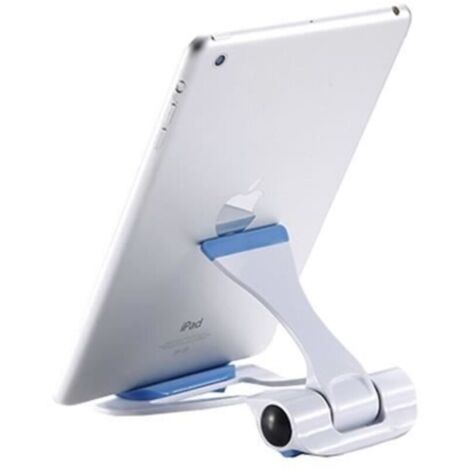 Bardusch-WE Support Tablette Universel 101 - Blanc - Bleu