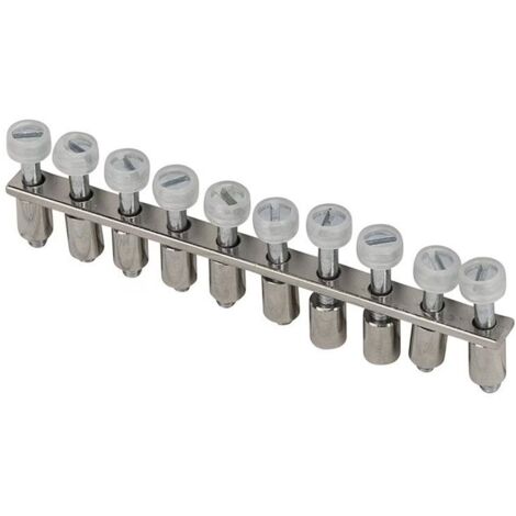 Barette de jonction sécable 10 voies pour borne à vis 4 mm2 - IMO