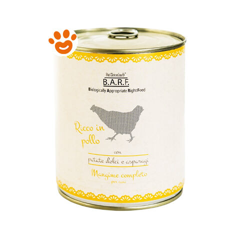 Barf Dog Alimento Completo Pollo  - Barf Dog Alimento Completo Pollo - Lattina Da 400 Gr