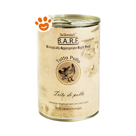 Barf Dog &amp Cat Trito Pollo  - Barf Dog &amp Cat Trito Pollo - Lattina Da 400 Gr