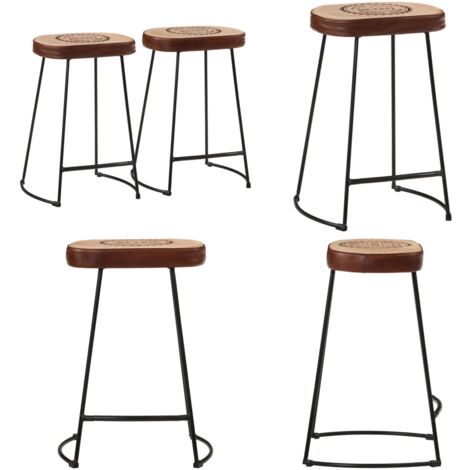 Barhocker 2 Stk. Dunkelbraun 41x29x62 cm - Barhocker - Sitzhocker - Küchentischstuhl - Wohnzimmerstuhl - Designerstuhl - Home & Living