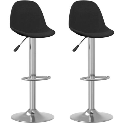 Barhocker 2 Stk. Schwarz Stoff vidaXL551033