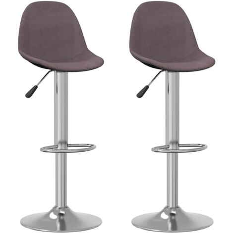 Barhocker 2 Stk. Taupe Stoff vidaXL458035