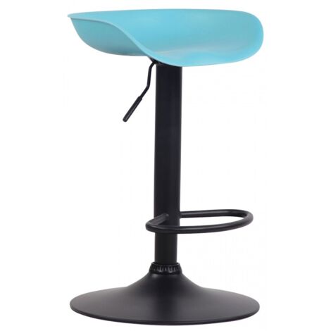 Barhocker Anaheim Kunststoff blau schwarz