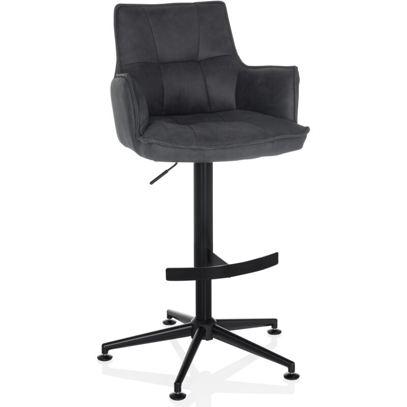 Barhocker / Barstuhl Solao Life High Stoff Anthrazit Hjh Living