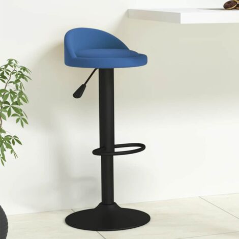 Barhocker Blau Samt vidaXL
